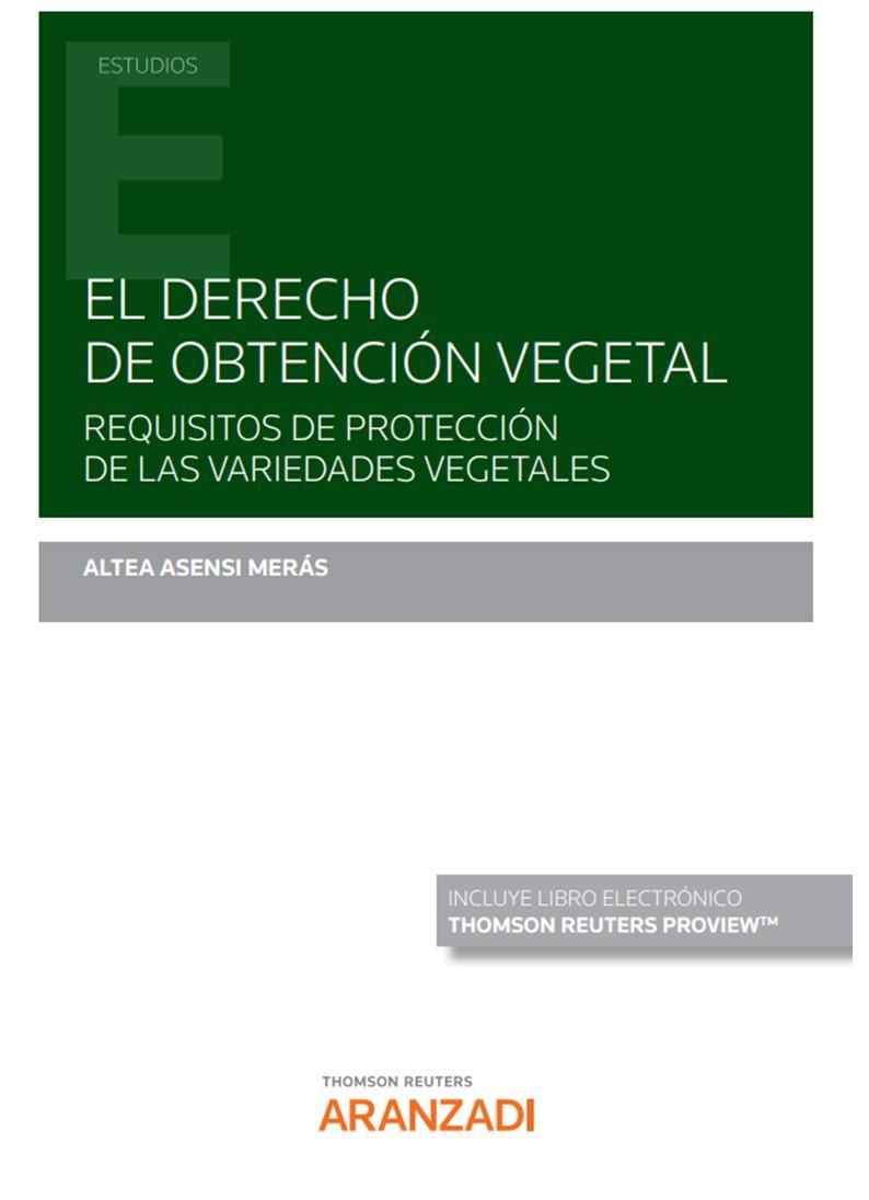 DERECHO DE OBTENCION VEGETAL | 9788413914756 | ASENSI MERAS, ALTEA