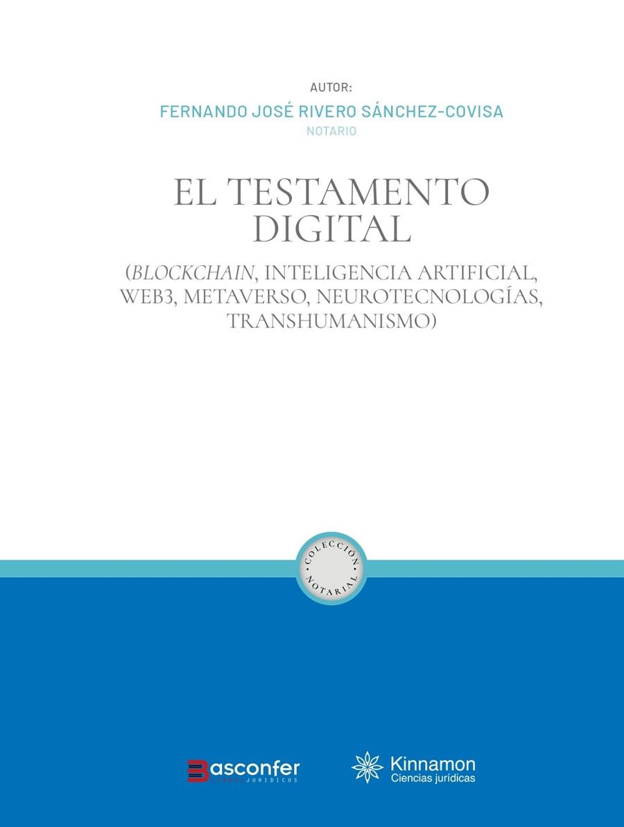 TESTAMENTO DIGITAL, EL | 9791399004953 | RIVERO SANCHEZ-COVISA, FERNANDO JOSÉ