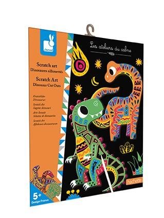 ARTE SCRATCH SILUETAS DE DINOSAURIOS | 3700217378899