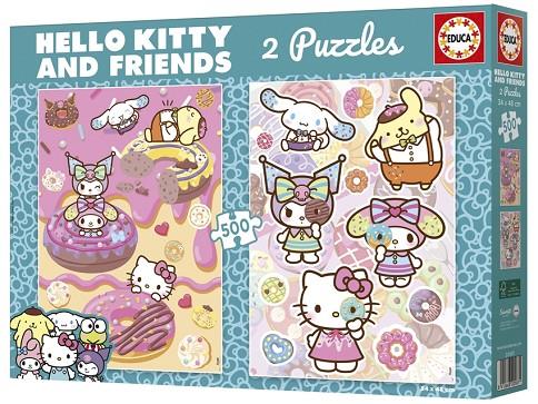 PUZZLE 2X500 PIEZAS HELLO KITTY & FRIENDS | 8412668205871