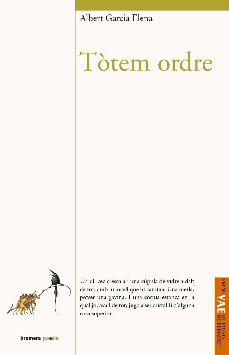 TÒTEM ORDRE | 9788490267417 | GARCIA ELENA, ALBERT