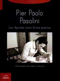 PIER PAOLO PASOLINI | 9788494367205 | GONZÁLEZ GARCÍA, FERNANDO