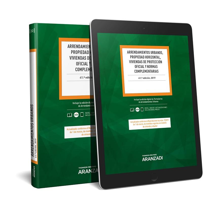 ARRENDAMIENTOS URBANOS PROPIEDAD HORIZONTAL VIVIENDAS PROTEDA | 9788413083971 | THOMSON REUTERS, ARANZADI