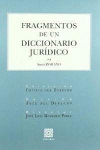 FRAGMENTOS DE UN DICCIONARIO JURIDICO | 9788484445029 | ROMANO, SANTI