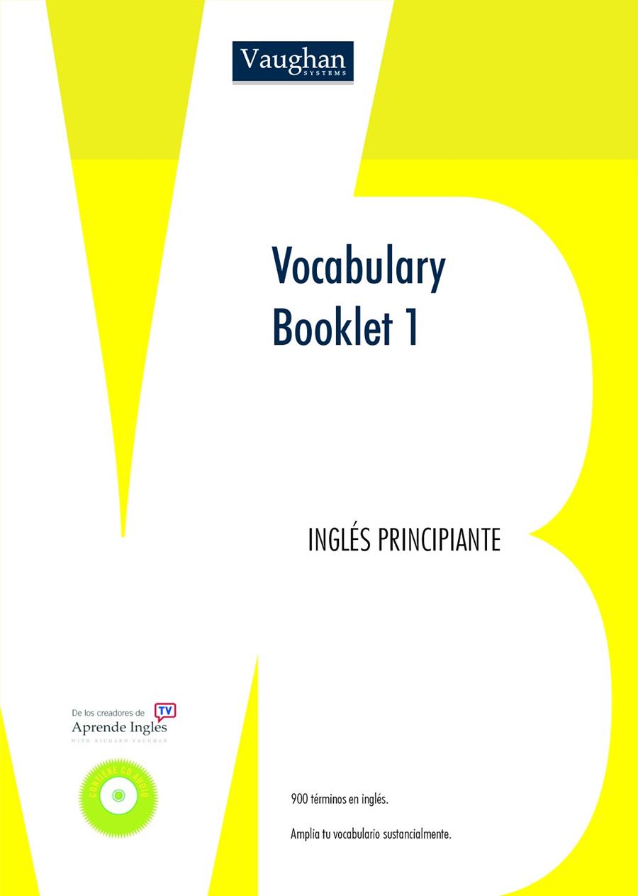 VOCABULARY BOOKLET 1 | 9788496469112 | VAUGHAN, RICHARD