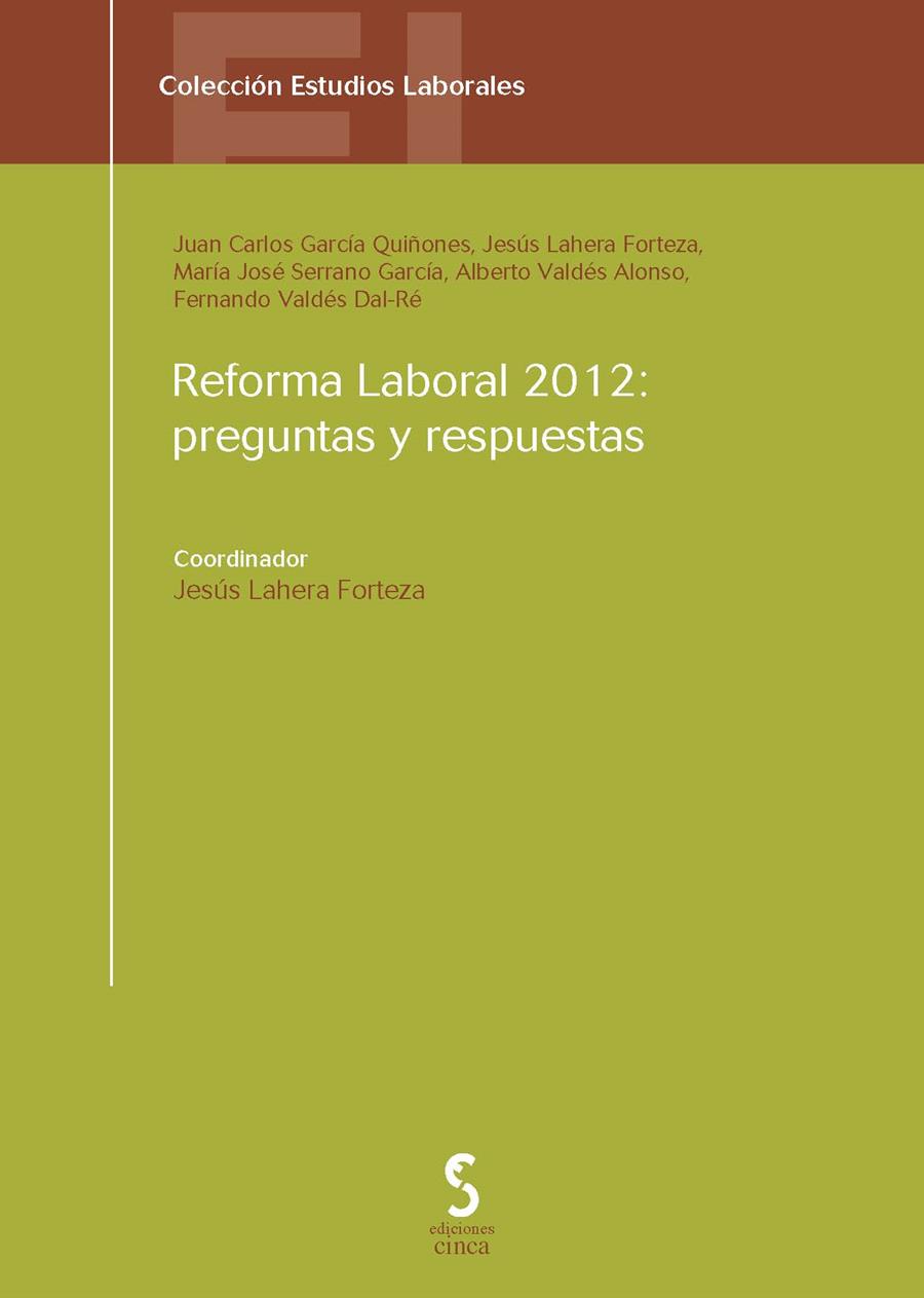REFORMA LABORAL 2012 | 9788415305330 | VALDES DAL RE, FERNANDO MARIANO