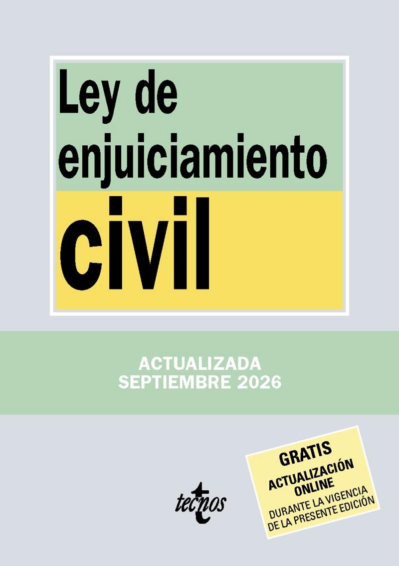 LEY DE ENJUICIAMIENTO CIVIL (ED. SEPTIEMBRE 2026) | 9788430994526 | EDITORIAL TECNOS