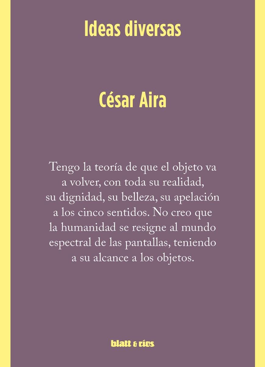 IDEAS DIVERSAS | 9788412867435 | ARIA, CÉSAR
