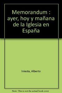 MEMORANDUM | 9788433007704 | INIESTA, A.