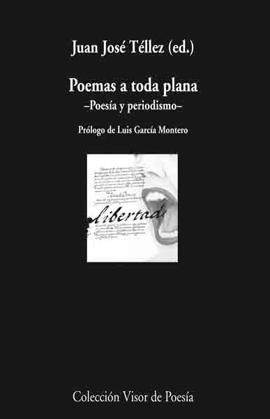 POEMAS A TODA PLANA | 9788498957310 | TÉLLEZ, JUAN JOSÉ