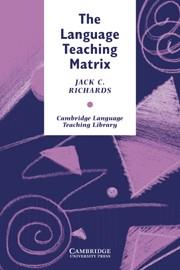 LANGUAGE TEACHING MATRIX, THE | 9780521387941 | RICHARDS, JACK C.