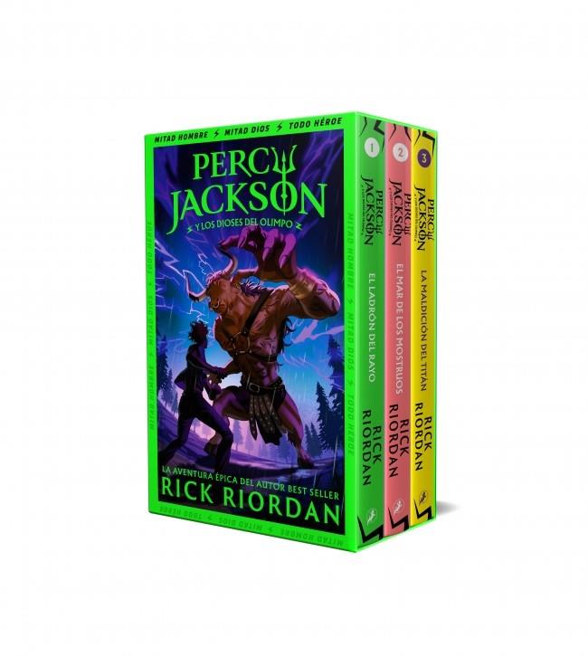 PERCY JACKSON Y LOS DIOSES DEL OLIMPO (ESTUCHE CON: EL LADRÓN DEL RAYO|EL MAR DE LOS MONSTRUOS|LA MALDICIÓN DEL TITÁN) | 9788419868541 | RIORDAN, RICK