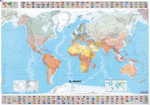 MAPA EN TUBO EL MUNDO (SIN PLASTIFICAR) | 9782061009857 | VARIOS AUTORES