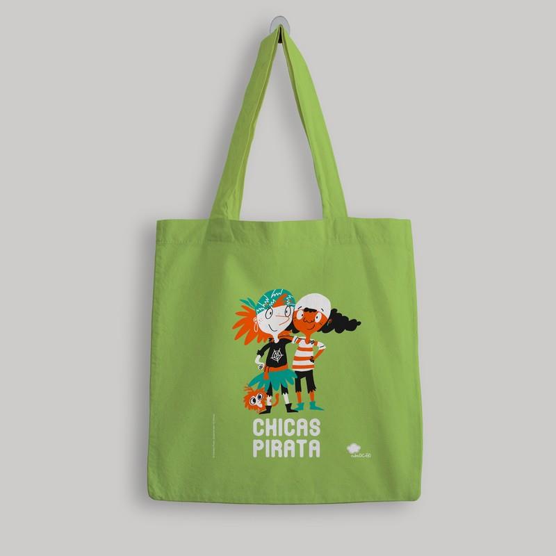 BOLSA DE TELA 'CHICAS PIRATA' - COLOR VERDE | 9788418133992 | GOMEZ / ISERN