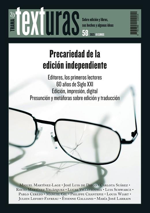 TEXTURAS 58 : PRECARIEDAD DE LA EDICIÓN INDEPENDIENTE | 9791399112214 | VARIOS AUTORES