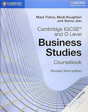 CAMBRIDGE IGCSE O LEVEL BUSINESS STUDIES | 9781108563987