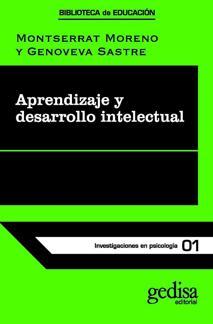 APRENDIZAJE Y DESARROLLO INTELECTUAL | 9788474320923 | MORENO MARIMON, M / SASTRE VILARRASA, G