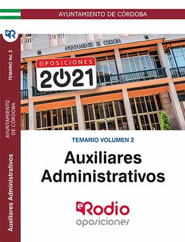 AUXILIAR ADMINISTRATIVO. AYUNTAMIENTO DE CORDOBA. TEMARIO VOLUMEN 2 | 9788418331374 | FERNANDEZ SANCHEZ, ALFONSO