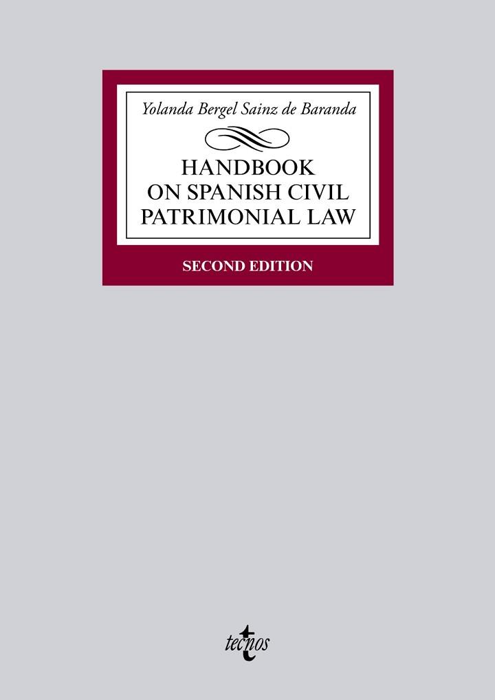 HANDBOOK ON SPANISH CIVIL PATRIMONIAL LAW | 9788430965397 | BERGEL SAINZ DE BARANDA, YOLANDA