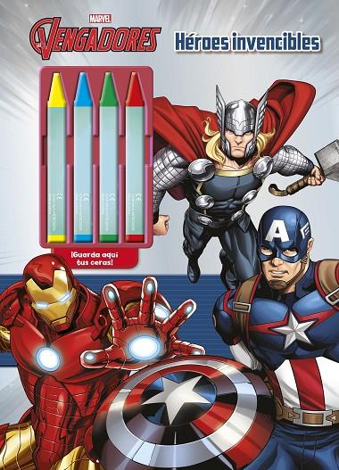 VENGADORES, LOS. HÉROES INVENCIBLES. COLOREAR CON CERAS | 9788415343875 | MARVEL