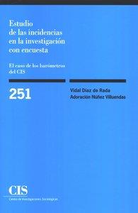 ESTUDIO INCIDENCIAS INVESTIGACION CON ENCUESTA | 9788474764543 | DIAZ DE RADA IGURQUIZA