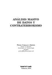 ANÁLISIS MASIVO DE DATOS Y CONTRATERRORISMO | 9788498765410 | CARRASCO JIMÉNEZ, PEDRO