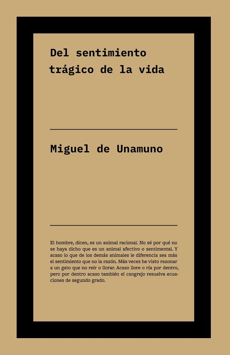 DEL SENTIMIENTO TRÁGICO DE LA VIDA | 9791388115202 | DE UNAMUNO, MIGUEL
