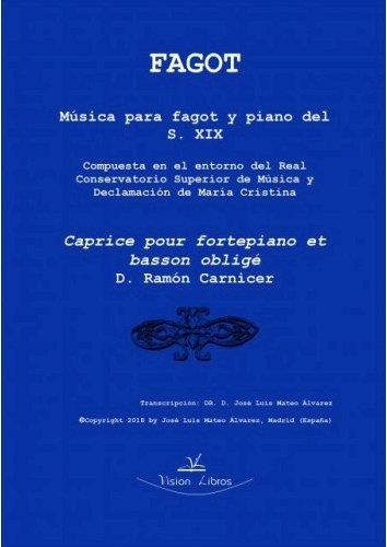 CAPRICE POUR FORTEPIANO ET BASSON OBLIGÉ | 9788417405410 | MATEO ÁLVAREZ, JOSÉ LUIS