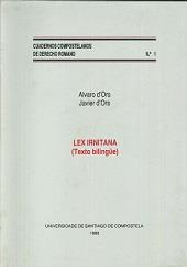 LEX IRNITANA | 9788471915085 | D'ORS, ALVARO