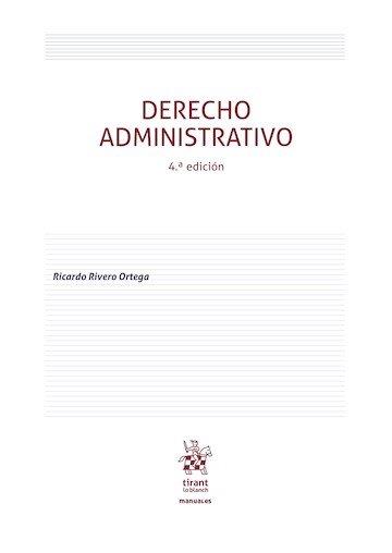 DERECHO ADMINISTRATIVO (4ª EDICIÓN) | 9791370409876 | RIVERO ORTEGA, RICARDO