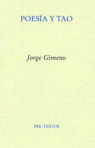 POESÍA Y TAO | 9788419633293 | GIMENO, JORGE