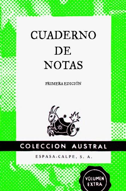 CUADERNO DE NOTAS VERDE 9X14CM | 9788467008395 | ESPASA CALPE