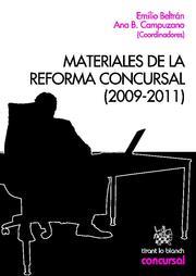 MATERIALES DE LA REFORMA CONCURSAL (2009-2011) | 9788490045985 | EMILIO MIGUEL BELTRÁN SÁNCHEZ/ANA BELÉN CAMPUZANO LAGUILLO