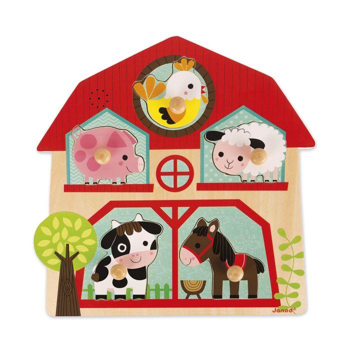 PUZLE ENCAJABLE MUSICAL "MIS AMIGOS LOS ANIMALES DE LA GRANJA" | 3700217370794