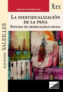 INDIVIDUALIZACION DE LA PENA, LA | 9789564070896 | SALEILLES, RAYMOND