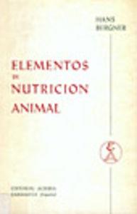 ELEMENTOS DE NUTRICIÓN ANIMAL | 9788420002163 | BERGNER, HANS