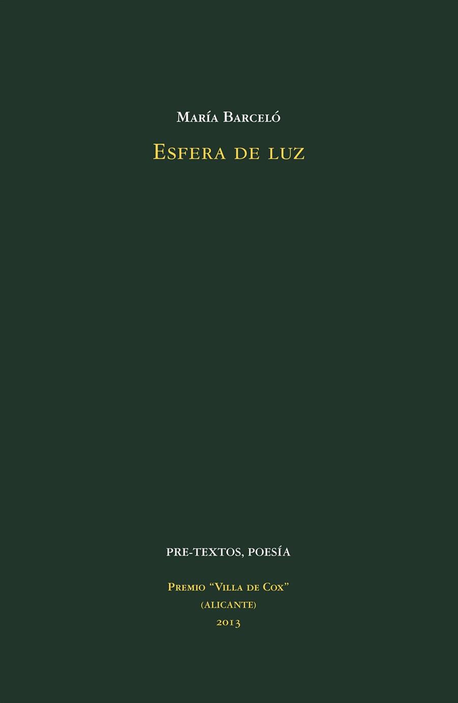 ESFERA DE LUZ | 9788415576983 | BARCELÓ CHICO, MARÍA