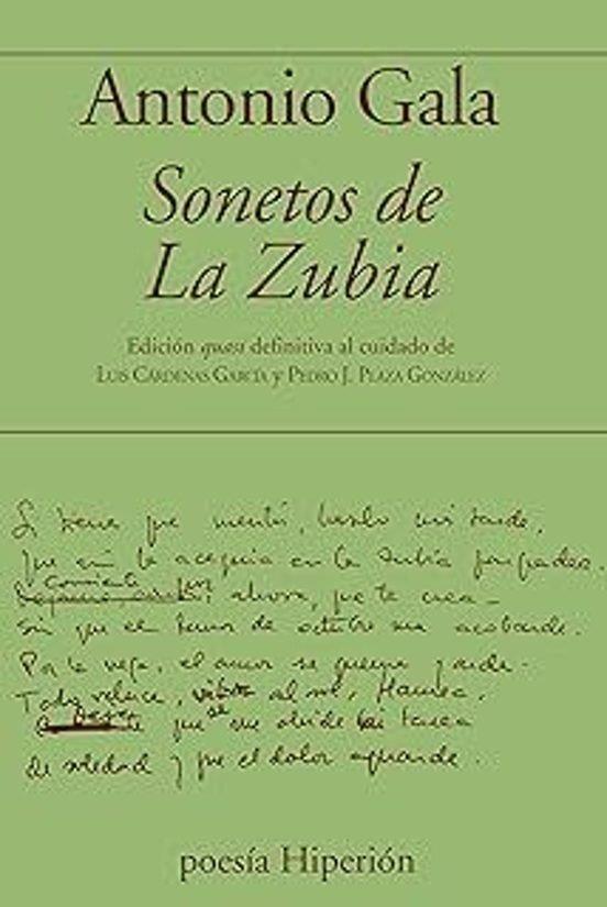 SONETOS DE LA ZUBIA | 9788490022894 | GALA, ANTONIO