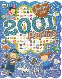 JUEGOS CON 2001 PEGATINAS AZUL | 9788490375891