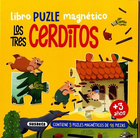 TRES CERDITOS, LOS. LIBRO PUZLE MAGNETICO | 9791370342081 | SUSAETA EDICIONES