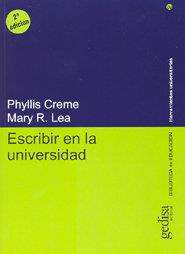ESCRIBIR EN LA UNIVERSIDAD | 9788474326987 | CREME, PHYLLIS