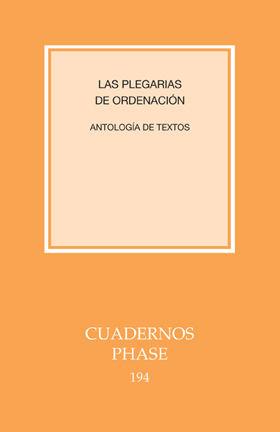 PLEGARIAS DE ORDENACIÓN | 9788498054231 | OÑATIBIA, IGNACIO