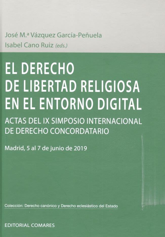 DERECHO DE LIBERTAD RELIGIOSA EN EL ENTORNO DIGITAL | 9788490459324 | CANO RUIZ, ISABEL