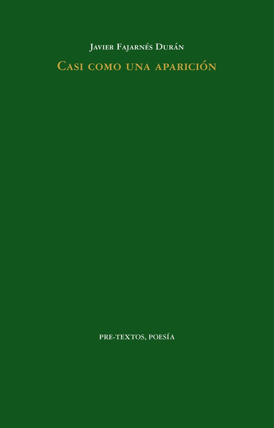 CASI COMO UNA APARICIÓN | 9788410309821 | FAJARNÉS DURÁN, JAVIER