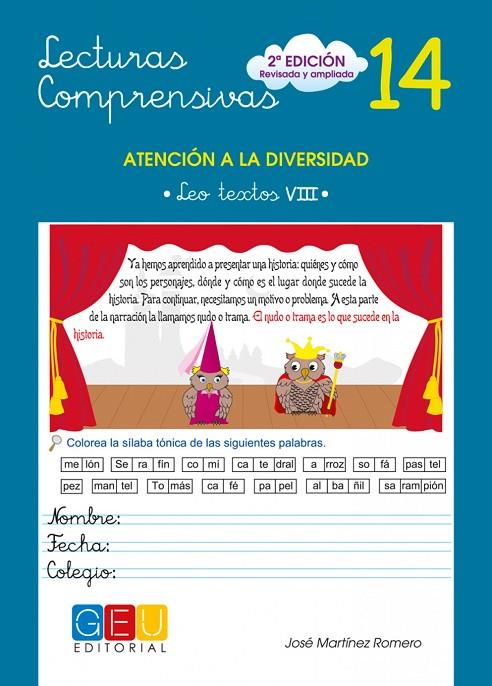LECTURAS COMPRENSIVAS 14 | 9788499151458 | MARTÍNEZ ROMERO, JOSÉ