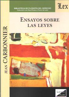ENSAYOS SOBRE LAS LEYES | 9789563923629 | CARBONNIER, JEAN