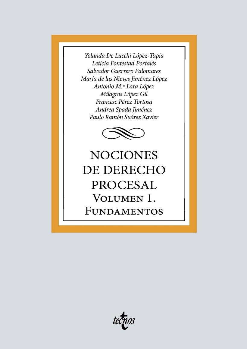 NOCIONES DE DERECHO PROCESAL | 9788430992959 | LUCCHI LÓPEZ-TAPIA, YOLANDA DE / FONTESTAD PORTALÉS, LETICIA / GUERRERO PALOMARES, SALVADOR / JIMÉNE