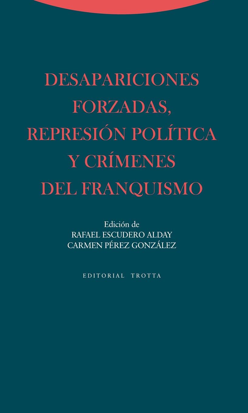 DESAPARICIONES FORZADAS, REPRESIÓN  POLITICA Y CRIMENES DEL FRANQUISMO | 9788498794564 | ESCUDERO / PEREZ