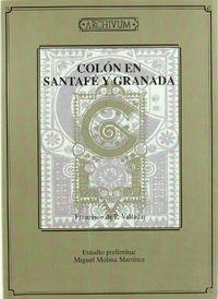 COLÓN EN SANTAFE Y GRANADA | 9788433839268 | VALLADAR, F. DE P.