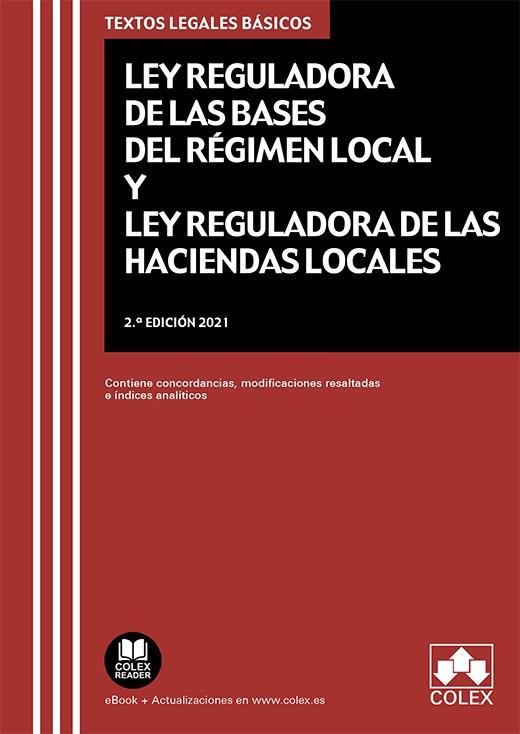 CÓDIGO DE BASES DE RÉGIMEN LOCAL Y DE HACIENDAS LOCALES | 9788413591674 | EDITORIAL COLEX S.L.